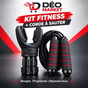 Kit Fitness Pack Cardio et Endurance : Entraîneur Respiratoire + Corde à Sauter