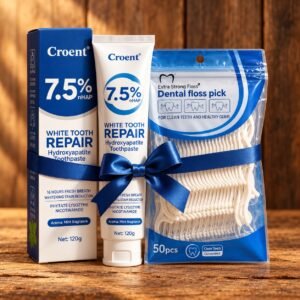 Pack Soin Bucco-Dentaire Complet : Dentifrice 7.5 % nHAP + 30 Bâtonnets Fils dentaires