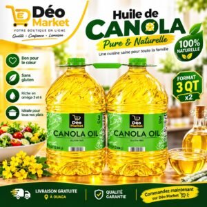 Huile de Colza Pure Member&rsquo;s Mark – Pack Economique 2 * 2,84L (5,68L)