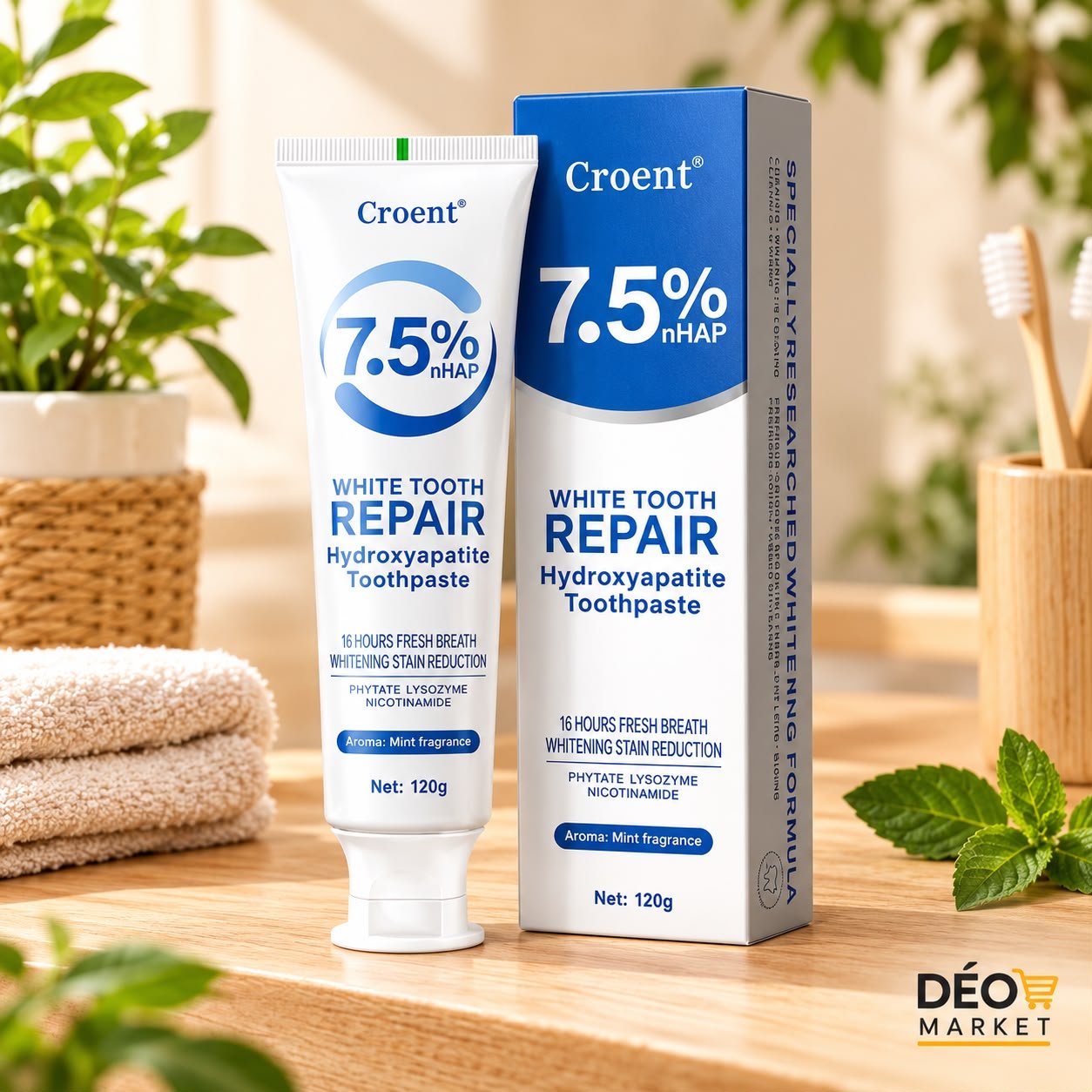 Dentifrice blanchissant nHAP 7.5% Dentifrice blanchissant nHAP 7.5%