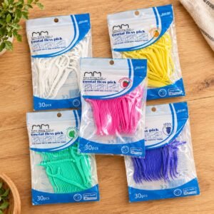 Fil Dentaire avec Cure-Dents Intégré Extra Strong (Sachet de 30 pcs) – Plusieurs Arômes