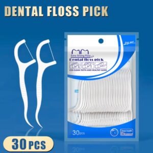Fil Dentaire avec Cure-Dents Intégré Extra Strong (Sachet de 30 pcs) – Plusieurs Arômes