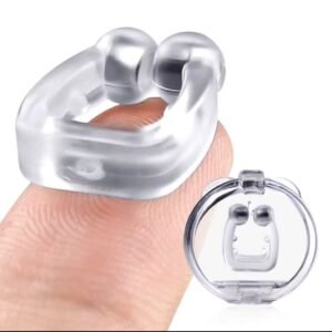 Clip Nasal Anti-Ronflement Magnétique en Silicone avec Boîtier de Rangement