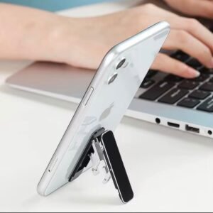 Support Pliable Invisible pour Smartphone – Mini Béquille Adhésive Multi-Couleurs